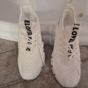 Vooncosir Running Shoes Breathable Mesh Beige Fashion Sneakers Men's Size 8